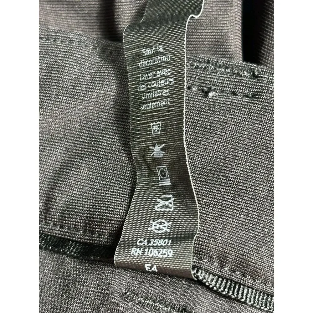 Lululemon Performance Dress Chino Pant Mens 32 Charcoal Gray Stretch Zip Pocket